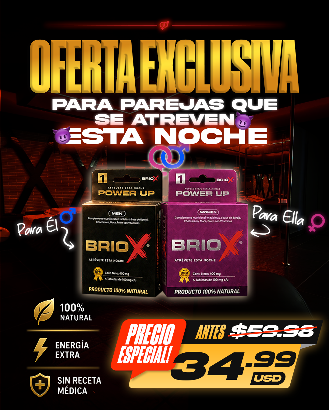 Oferta exclusiva para parejas